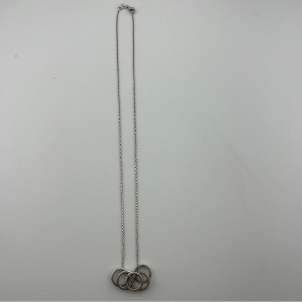 Agatha Sterling Silver Necklace with Circle Charms